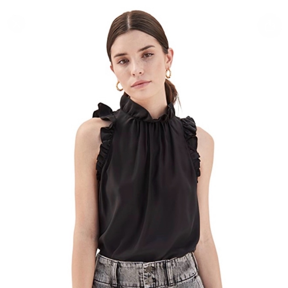 FRAME Elegant Black Blouse
